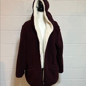 C&C California Soft Sherpa Jacket XL NWT22" long